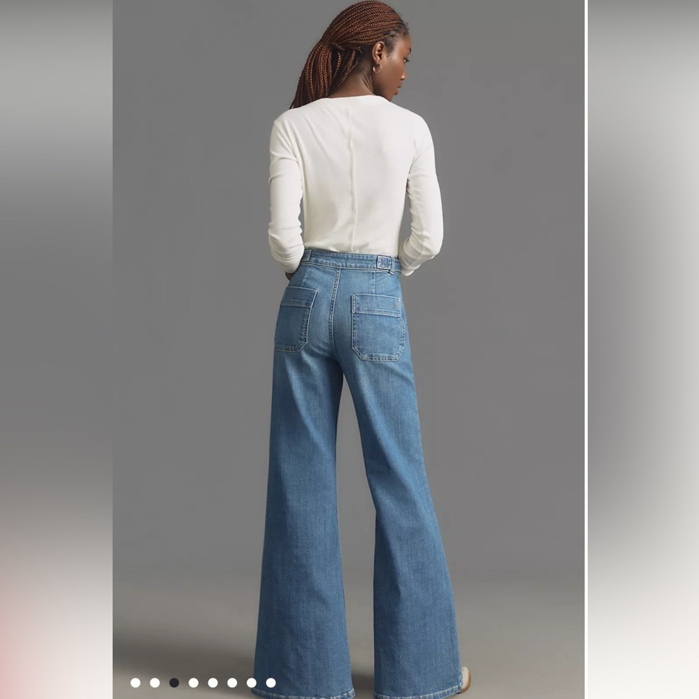 Pilcro Tower Flare Mid-Rise Jeans - Picture 4 of 10
